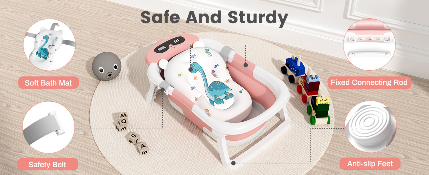 Dinosaur Baby Bathtub pink product image