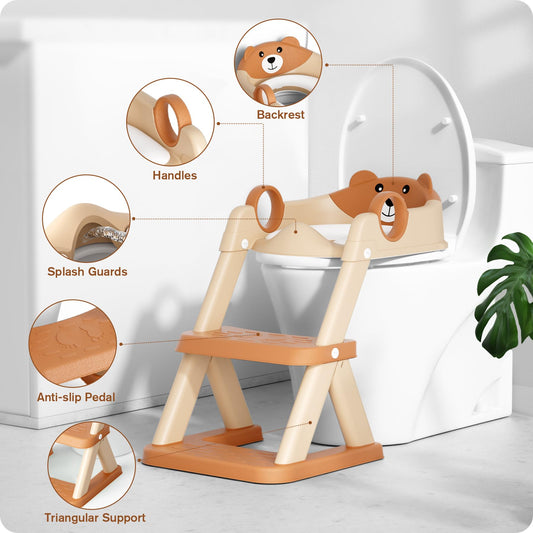 Bear Potty Training Ladder brown product image