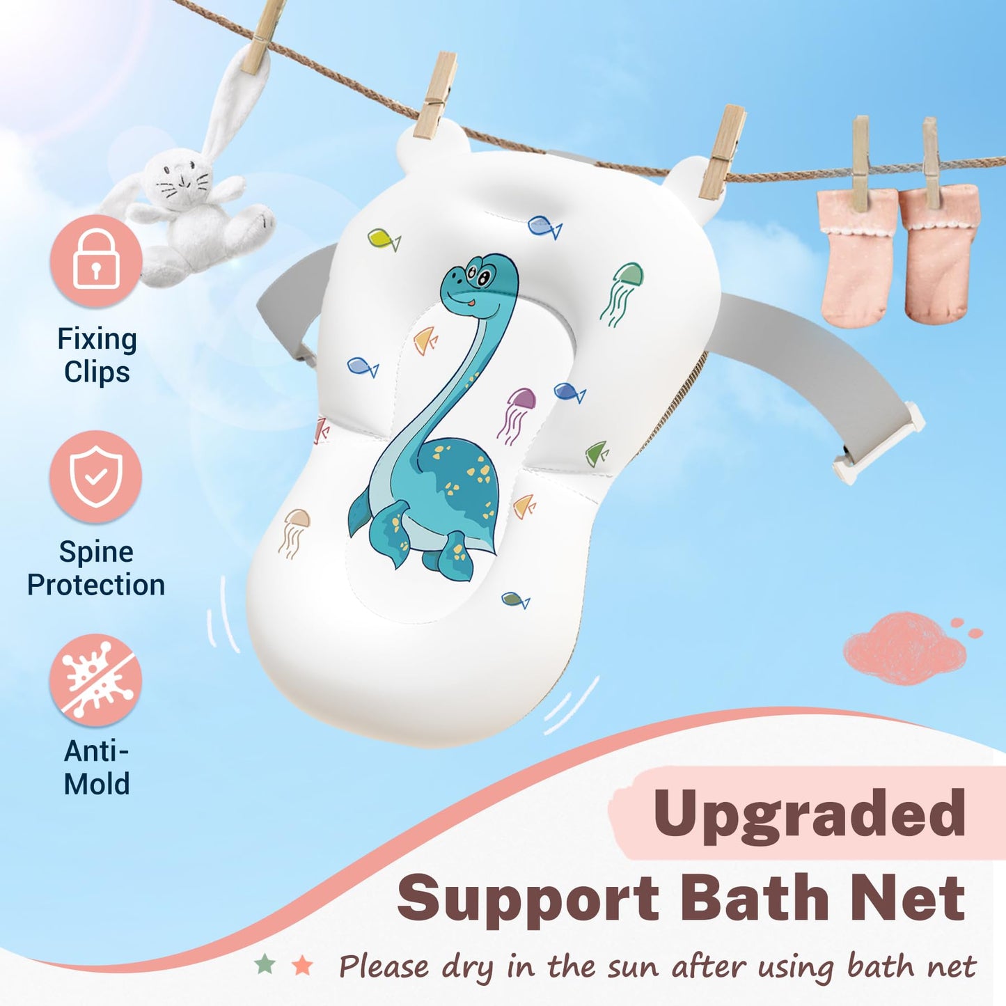 Dinosaur Baby Bathtub pink product image