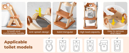 Bear Potty Training Ladder brown product image