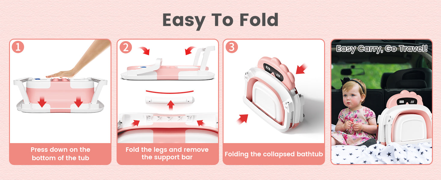 Dinosaur Baby Bathtub pink product image