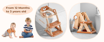 Bear Potty Training Ladder brown product image